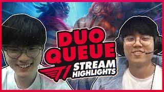 Someone Yoinked Faker's Kill? | T1 League of Legends DUO QUE Highlights