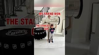 BEST DAY EVER! Sergei Bobrovsky Showed Me His Stanley Cup! #hockey #nhl #kidsvideo