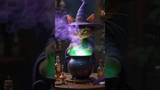 "جادو، مزاح، اور تھوڑی سی تباہی... یہ ہے: Witch Meow – The Potion #music #speedsong  #baby