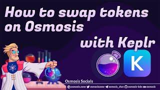 How to swap tokens on Osmosis with Keplr Wallet