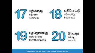 Grade 4   Tamil   1st Term   4  Numbers