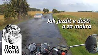 Jak jezdit v dešti a za mokra na motorce | cz motovlog