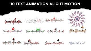 Text Animation Preset For Alight Motion  Alight Motion Text Animation Preset  Text Effect XML File