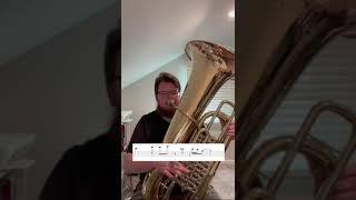 Peaches - Tuba Solo (Crazy High Notes) #shorts #mario