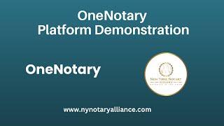 Remote Online Platform Demonstration with OneNotary