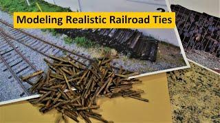 Modeling Weathered Railroad Ties | Boomer Diorama ~ Vlog # 187