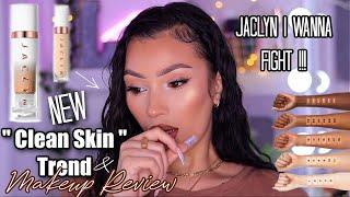 "CLEAN SKIN TREND" | JACLYN HILL COSMETICS COMPLEXION COLLECTION REVIEW & TRY ON