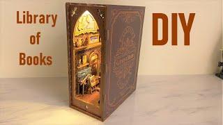 DIY Miniature Dollhouse -Library of Books -藏書閣