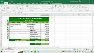 How to Create a Simple Income and Expenditure Worksheet | TechTricksGh