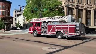 Chattanooga Fire Department Squad 13 Quint 2 and Spare Ladder 1 Responding 6/14/24