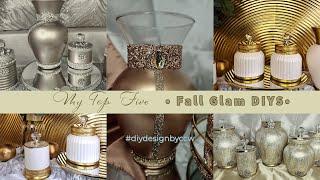 My Top 5 Fall Glam DIYS | 2024 Glam Home Décor Ideas | DIY Time Lapse Video