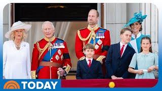 Royal Family Gathers for Annual Trooping the Colour Ceremony
