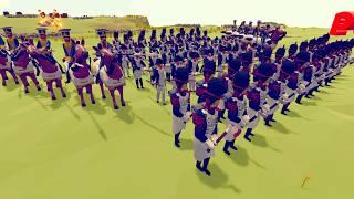 Napoleonic army VS British army | Totally Accurate Battle Simulator - TABS