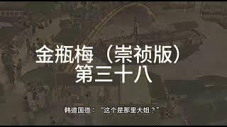 《金瓶梅》|崇禎版| 無刪減版 | 三十八回 王六儿棒槌打捣鬼 潘金莲雪夜弄琵琶