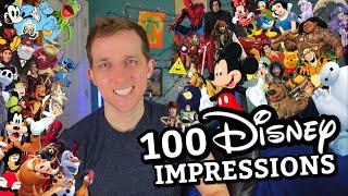 100 DISNEY Voice Impressions in 6 minutes