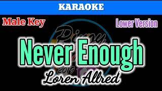 Never Enough by Loren Allred ( Karaoke : Male Key : Lower Version)