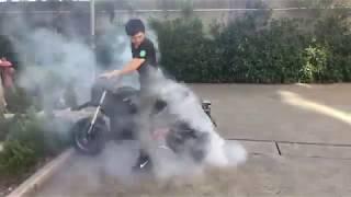 QSMOTOR 3000W 138 70H mid drive Burning Rubber test