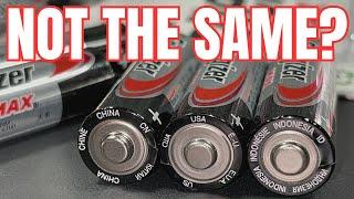 USA vs CHINA vs INDONESIA - Not all Energizer batteries are created equal!