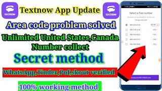 How to create Textnow Account | Area code problem solved update | Free USA,Canada number collect |