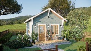 16x23 ft (5x7 m) Tiny House: Smart Design & Cozy Living Space!