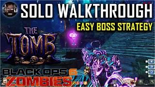 The Tomb Easter Egg Quest - Solo Guide & Easy Boss Strategy | Call of Duty Black Ops 6 Zombies
