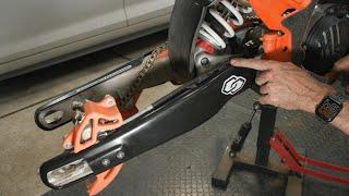 Crosslinked Component Swingarm Guards- Installation on 2024 KTM 300 EXC TBI