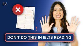 Don't do THIS in the IELTS Reading Test