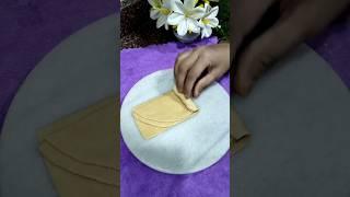 Unique folding Lachha Paratha #shorts #trending #food #roti #paratha #thicker #youtubeshorts #viral