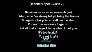 Jennifer Lopez Ft. Lil Wayne - I'm Into You - Lyrics( Original Version)