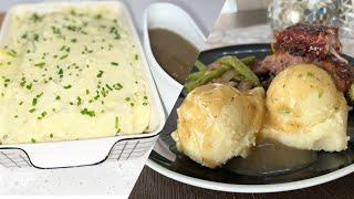 Garlic Mashed Potatoes with Gravy - The BEST way to enjoy mashed potatoes!