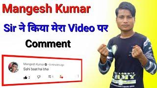 @MangeshKumar2.0 Sir Ne Kiya Mera Channel Promotion | Mangesh Kumar |