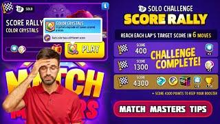 Solo Challenge COLOR CRYSTALS RAINBOW 4300 Score || Match Masters Tips