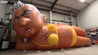 "Yellow isn't my colour," Khan reacts to bikini blimp - BBC London