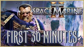 Warhammer 40,000: Space Marine 2 - Intense First 30 Minutes of Gameplay [Subtitles]