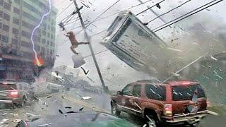 China is Paralyzed! Typhoon Bebinca hit Shanghai, wind 250 km/h blows away houses and cars