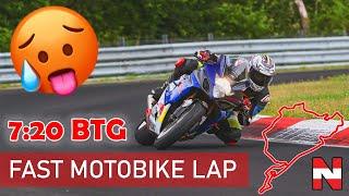 7:20 BTG Nordschleife Nürburgring GSX-R 1000 K5 FAST Motorcycle lap (with traffic)