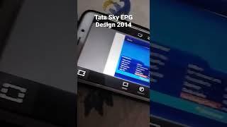 Tata sky EPG desighn 2014 | #tatasky | #tataplay | #photoshop | #2014 .