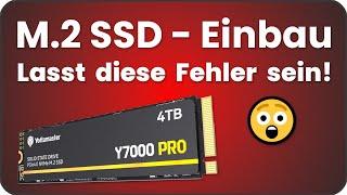 M.2 SSD einbauen - Dieser Fehler reduziert die Geschwindigkeit um 50%  | Yottamaster Y7000 Pro 4TB