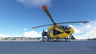 Taking a flight in Guatemala to rescue a patient in the Airbus H145 MSFS