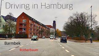 Driving in Hamburg *[Barmbek ️ Rotherbaum]**[4K]*