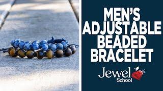 Men's Adjustable Beaded Bracelet | Jewelry 101