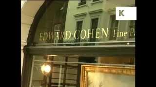 1990s Central London Art Galleries, 1995 Archive Footage