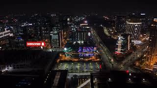 Hi-tech City Hyderabad Night view || drone shot #drone #nightview