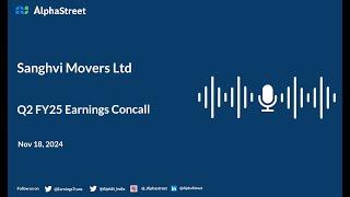 Sanghvi Movers Ltd Q2 FY2024-25 Earnings Conference Call