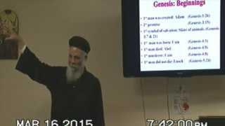 Hegumen : Daniel Azer , Genesis introduction & 1.  march 23,2015 english bible study series .