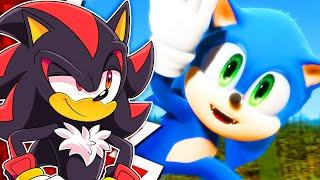 Shadow Reacts To Modern Sonic V.S. Movie Sonic - The Race [Animation] ソニック v. ソニック
