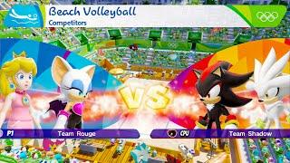 Peach & Rouge Challenge Shadow & Knuckles in a Heated Volleyball Match!