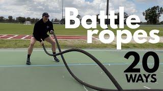 20 Battle rope exercises for Bootcamp and personal Trainers