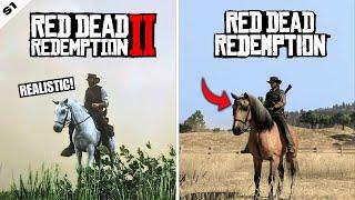 RED DEAD REDEMPTION VS RED DEAD REDEMPTION 2 | HORSE COMPARISON!