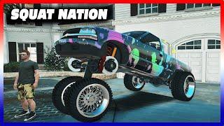 WE BUILT THE MOST SQUATTED TRUCK EVER! KING OF SQUAT!  - GTA 5 Roleplay - OURP